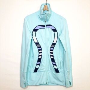 Lululemon In Stride Heathered Aquamarine Jacket